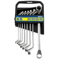 Klucze i nasadki - MEGA Klucze oczkowe odgięte 6 sztuk, (6x7-16x17 mm) - miniaturka - grafika 1