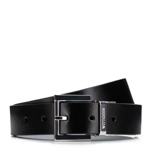 Damski pasek z kwadratową klamrą czarno - granatowy - Wittchen - Paski - miniaturka - grafika 1