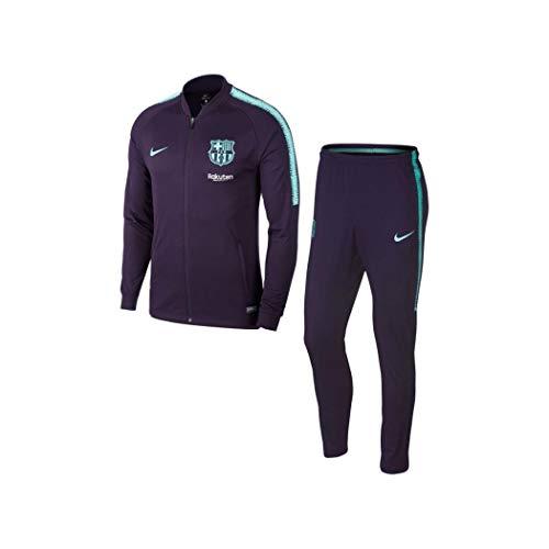 Nike 2018-2019 Barcelona Squad Knit Tracksuit (Purple), fioletowy 894341