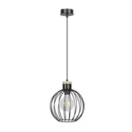 Lampy sufitowe - Emibig Barbado lampa wisząca 1-punktowa czarna 754/1 - miniaturka - grafika 1