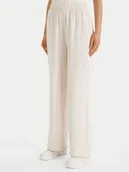 Spodnie sportowe damskie - Tommy Hilfiger Spodnie dresowe UW0UW06180 Beżowy Wide Leg - miniaturka - grafika 1