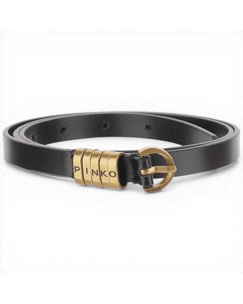 Pasek unisex pinko Cintura Saddle Belt H1,2 Taglia czarny