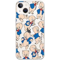Etui i futerały do telefonów - ERT GROUP etui na telefon Iphone 13, case oryginalny i oficjalnie licencjonowany przez Looney Tunes, wzór Porky Pig 001, optymalnie dopasowane, plecki z TPU częściowo przeźroczyste - miniaturka - grafika 1