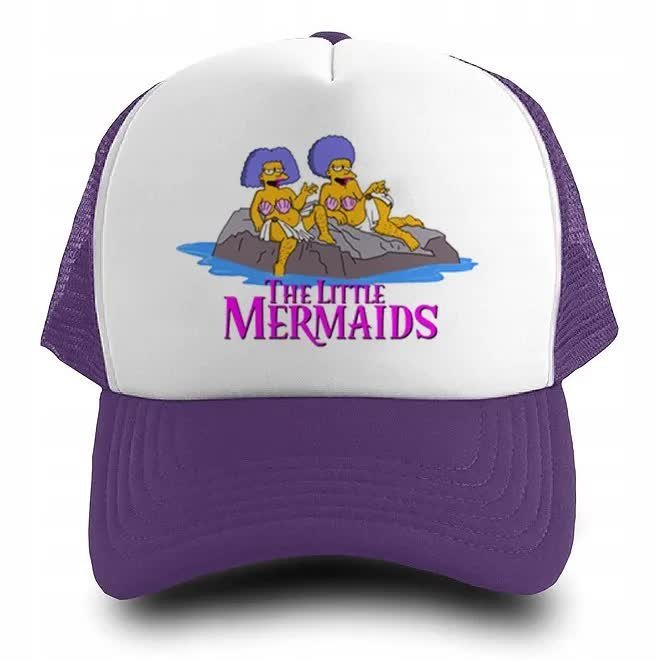 Czapka Daszek Fiolet Wiosnę MERMEIDS SIMPSON Wzory