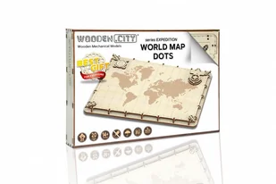 Wooden.City Drewniane puzzle 3D Ekspedycyjna mapa Świata - Puzzle - miniaturka - grafika 1
