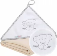 Okrycia kąpielowe dla dzieci - BABYMAM okrycie kąpielowe ręcznik 100x100 - miniaturka - grafika 1