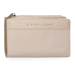 Pepe Jeans Morgan Portfel na karty Beżowy 17x10x2 cms Poliester i PU by Joumma Bags, Beis, Talla única, Portfel z karty - Portfele - miniaturka - grafika 1