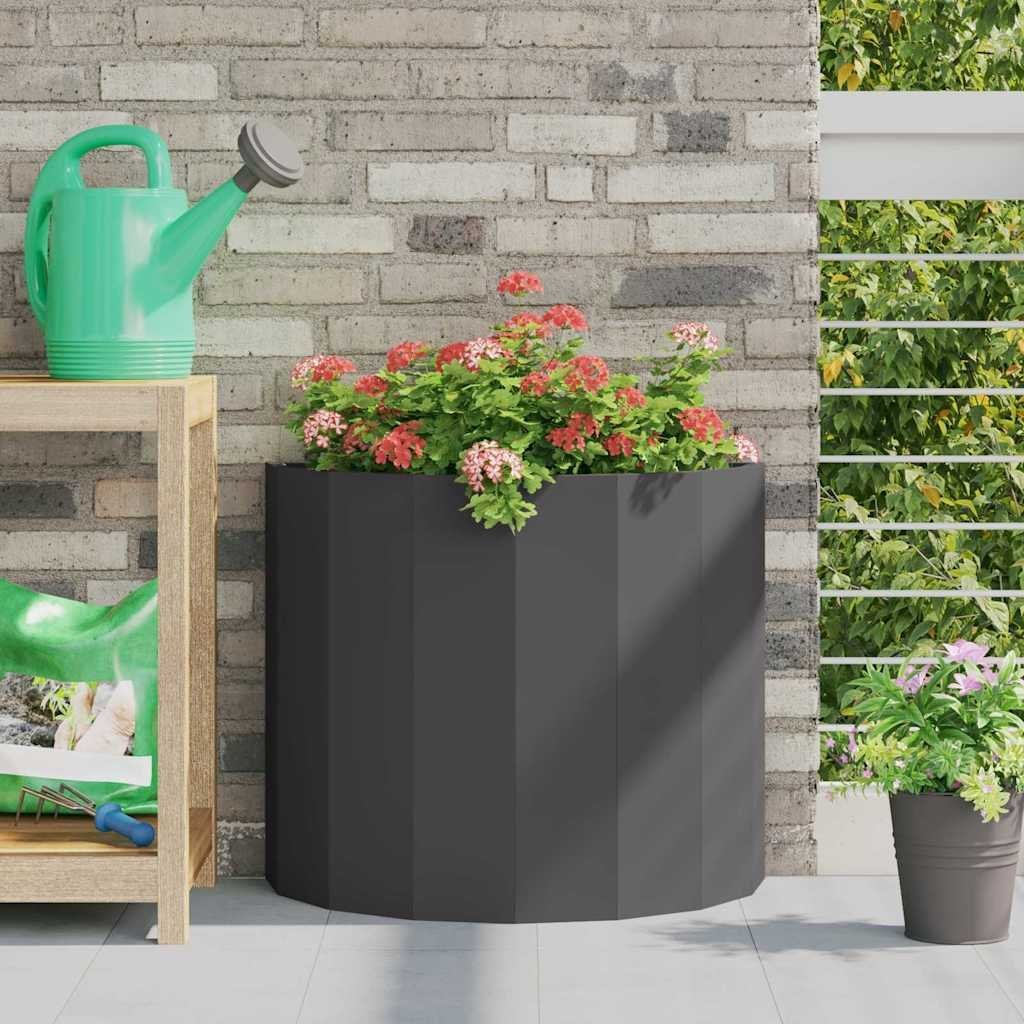 vidaXL Donica Czarny 60 x 30 x 50 cm Stal