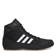 Kimona, stroje i obuwie - Buty bokserskie adidas HVC Shoes AQ3327 Czarny - miniaturka - grafika 1