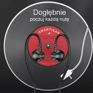 AWEI L3 3,5mm jack czarny/black - Słuchawki - miniaturka - grafika 3