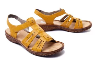 RIEKER V6917-68 yellow, sandały damskie - Rieker - Sandały damskie - miniaturka - grafika 1