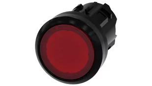 Siemens Przycisk podświetlany 22mm okrągły tworzywo czerwony płaski bez samopowrotu 3SU1001-0AA20-0AA0 3SU1001-0AA20-0AA0 - Inne akcesoria elektryczne - miniaturka - grafika 1