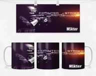 Kubki - KUBEK Z NADRUKIEM- COUNTER STRIKE CS GRACZA +IMIĘ - miniaturka - grafika 1