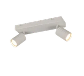 Lampy ścienne - SOKA 867700276 listwa ze spotami kaszmirowe ryflowane tuby 2xGU10 - miniaturka - grafika 1
