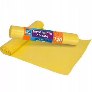 Worki na śmieci 120L super mocne z taśmą 10szt. - Worki na śmieci - miniaturka - grafika 1