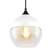 Lampy sufitowe - Altavola Design Lampa wisząca Manhattan Chic No.1 biało-bursztynowa LA051/P_white - miniaturka - grafika 1