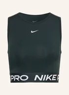 Koszulki i topy damskie - Nike Krótki Top Pro 365 Dri-Fit grau - miniaturka - grafika 1