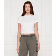 Koszulki i topy damskie - GUESS T-shirt BASIC Cropped Fit - miniaturka - grafika 1