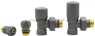 Varioterm Zawory regulacyjne kątowe SWING ze złączką PEX/CU - grafit str. alu-pex - PEX 16 mm ZIS05/FK(Pex) - Zawory i kraniki - miniaturka - grafika 1