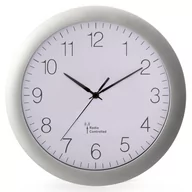 Zegary - Perel Zegar ścienny, 30 cm, biało-srebrny - miniaturka - grafika 1