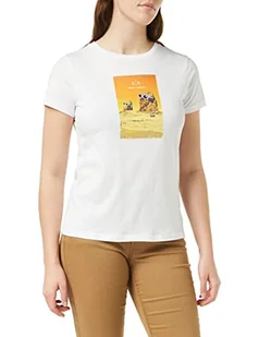 Armani Exchange Koszulka damska Cool Rock, biały, S - Koszulki i topy damskie - miniaturka - grafika 1