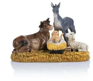Figurka - Dzieciątko Jezus - zwierzęta - 10 cm - Classic - Ikony i obrazy sakralne - miniaturka - grafika 1