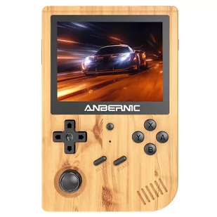 ANBERNIC RG351V Retro Game Console Handheld 16GB, Gaming Console Emulator for NDS, N64, DC, PSP Games - Wood Grain Color - Konsole i gry retro - miniaturka - grafika 1