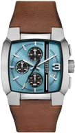 Zegarki męskie - Zegarek Diesel DZ4675 Brown Leather Strap 39mm - miniaturka - grafika 1