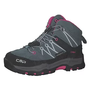 CMP Kids Rigel Mid Trekking Shoes WP, buty, mineralna zieleń fluorowa, 31 EU, Fluorescencyjny fioletowy, 31 EU - Buty dla chłopców - miniaturka - grafika 1