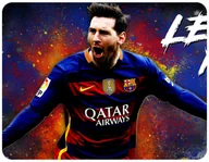 Podkładki pod mysz - PODKŁADKA POD MYSZKĘ LIONEL MESSI Z IMIENIEM 23x19CM DO LAPTOPA - miniaturka - grafika 1