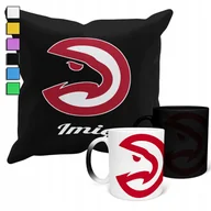 Gadżety dla niej i dla niego - ZESTAW KUBEK MAGICZNY ZMIENIAJĄCY KOLOR + POSZEWKA NBA ATLANTA HAWKS + IMIĘ - miniaturka - grafika 1