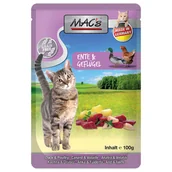 Mokra karma dla kotów - MAC´s Cat w saszetkach 12 x 100 g, dla kotów, Kaczka z drobiem| - miniaturka - grafika 1