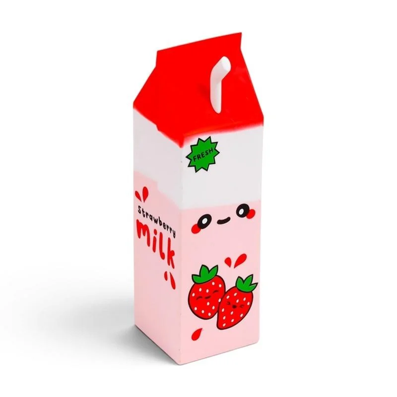 Piórnik silikonowy Foodiemals w kształcie kartonu mleka 94x253 mm