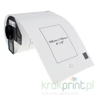 Brother eMPe Etykieta do QL-1050/1060N | 102 x 152 mm | DK11241 MPBRDK11241) MPBRDK11241 - Dodatki do drukarek i skanerów - miniaturka - grafika 1