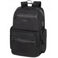 Plecaki szkolne i tornistry - Plecak męski na laptopa R-bag Royd Black - miniaturka - grafika 1