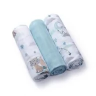 Pieluchy - Babyono Naturalne pieluszki z włókien bambusa niebieskie Natural Bamboo - miniaturka - grafika 1