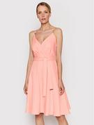 Sukienki - Morgan Sukienka letnia 221-REGGAE Różowy Regular Fit - miniaturka - grafika 1