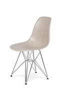 Krzesła - King Home Krzesło DSR Silver King Bath ecru beżowy K-130.BEIGE.18.DSR - miniaturka - grafika 1