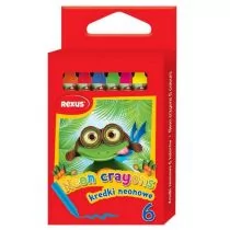 Kredki neonowe 6 kolorów - Przybory szkolne - miniaturka - grafika 1