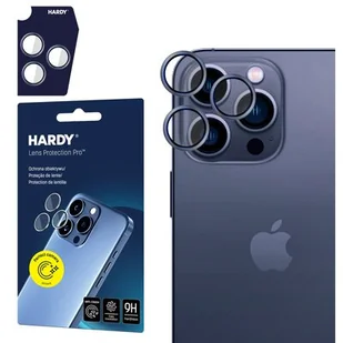 Szkło hartowane na obiektyw 3MK Hardy Lens Protection Pro do Apple iPhone 15 Pro Max Niebieski - Pozostałe akcesoria do telefonów - miniaturka - grafika 1