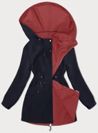 Kurtki damskie - Cienka parka dwustronna damska granatowo-czerwona (16M9081M-215) - J STYLE - miniaturka - grafika 1