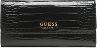 Portfele - Guess, Laurel, Textile Wallet, SLG Small Zip, Black, For Women For Women - miniaturka - grafika 1