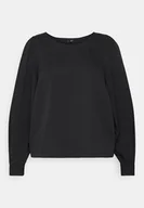 Bluzki damskie - Bluzka damska Vero Moda VMBINE prosty luźny krój długi rękaw czarna r.52 - miniaturka - grafika 1
