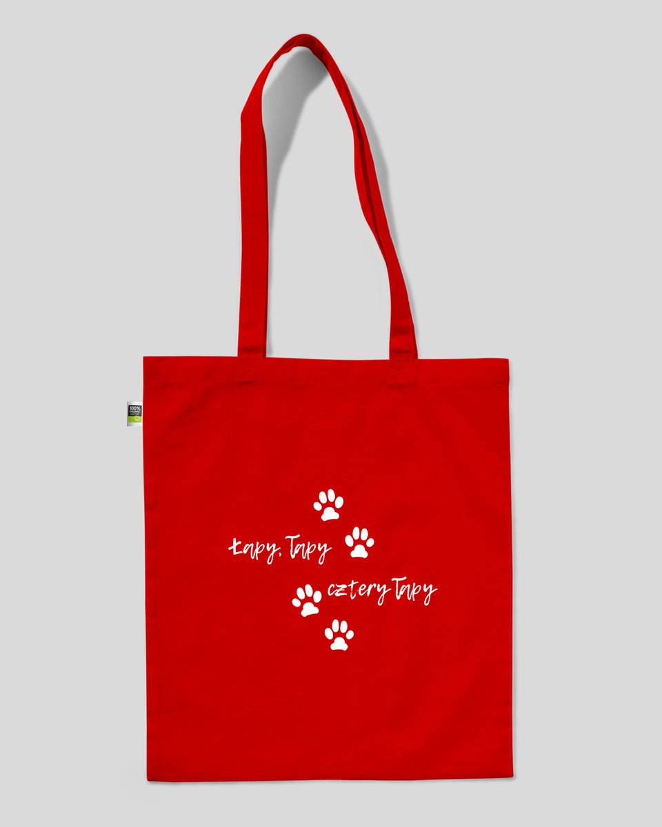 torba bawełniana na prezent na zakupy pies psia mama CZTERY ŁAPY