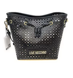 Love Moschino Jc4232pp0gkk000, damska torba na ramię, czarna, czarny - Torebki damskie - miniaturka - grafika 1