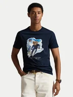 Koszulki męskie - Polo Ralph Lauren T-Shirt 710P07343002 Granatowy Regular Fit - miniaturka - grafika 1