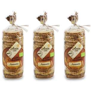 Bio Ania Ciastka orkiszowe naturalne bez dodatku cukrów Zestaw 3 x 120 g Bio - słodycze lub przekąska - Ciastka - miniaturka - grafika 1