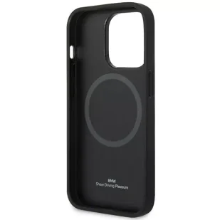 Etui na telefon BMW BMHMP14X22RPSK do Apple iPhone 14 Pro Max 6,7" czarny/black Leather Seats Pattern MagSafe - Etui i futerały do telefonów - miniaturka - grafika 6