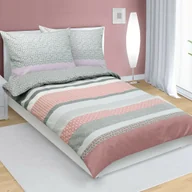 Pościel - Bellatex Pościel flanelowa Ornament szary, 140 x 200 cm, 70 x 90 cm - miniaturka - grafika 1