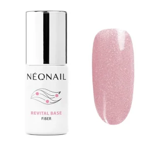 Neonail Revital Base Fiber baza hybrydowa 12313 Blinking Cover Pink 7,2 ml - Lakiery hybrydowe - miniaturka - grafika 1